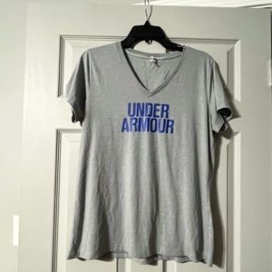 Ladies V~neck Under Armour T-Shirt Large